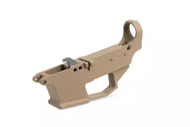 9mm AR-9 80% Lower Receiver - Glock Compatible - FDE