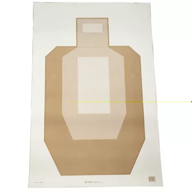 Action Target IPSC Paper Target – Visible Scoring Zones