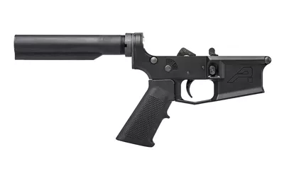AERO PRECISION M4E1 CARBINE COMPLETE LOWER RECEIVER W/A2 GRIP & NO STOCK - BLK