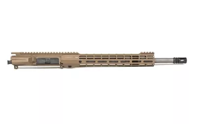 AERO PRECISION M4E1 THREADED 16" STAINLESS STEEL .223 WYLDE MID-LENGTH COMPLETE UPPER RECEIVER W/ ATLAS 12" MLOK S-ONE HANDGUARD FDE