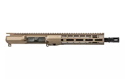 AERO PRECISION M4E1-THREADED NO FORWARD ASSIST 10.5" 5.56 COMPLETE UPPER - MLOK R-ONE HANDGUARD FDE