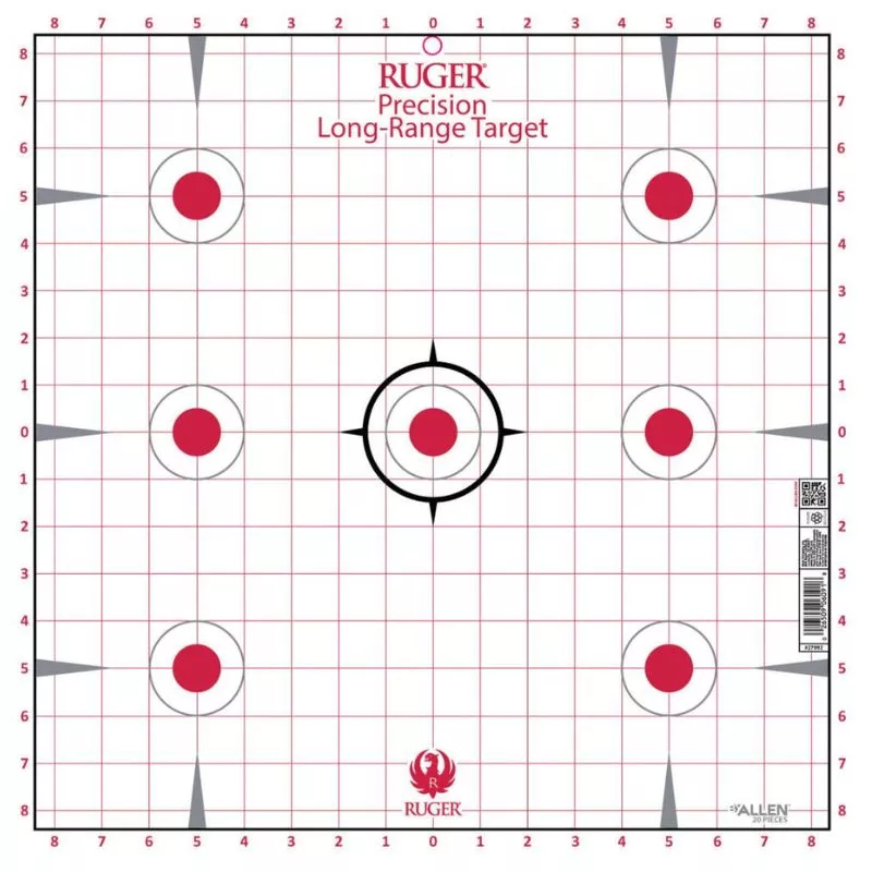 ALLEN RUGER 7-SPOT SIGHT IN 17″x17″ – 20pk