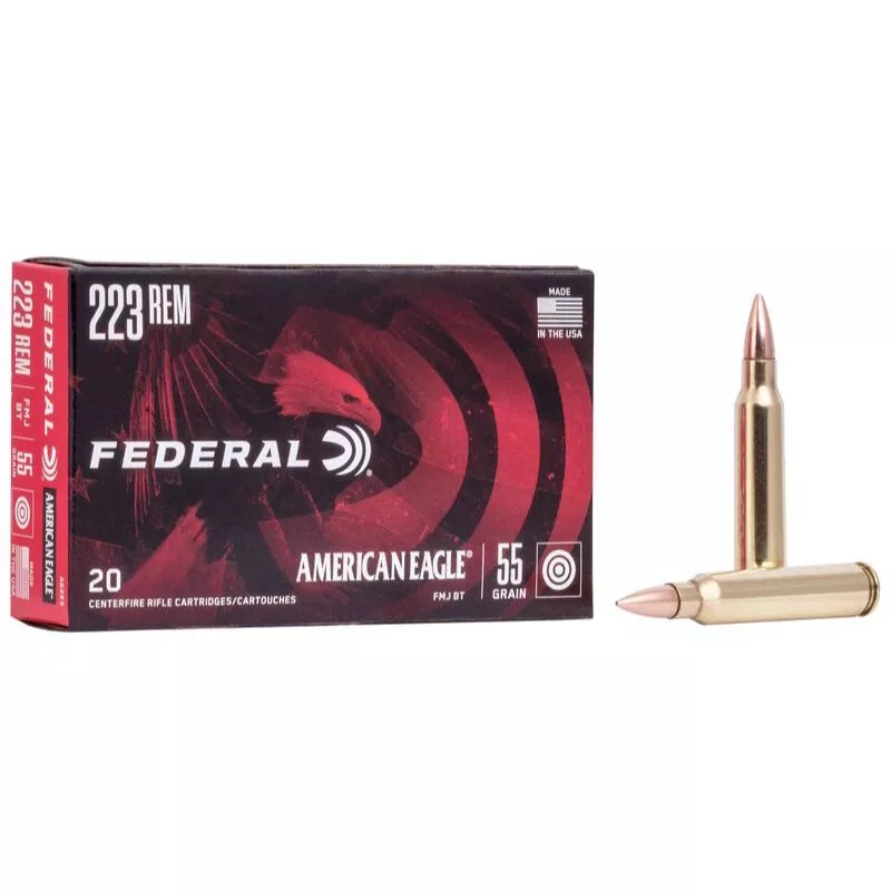 AMERICAN EAGLE .223 REM 55gr FMJ BT
