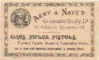 Army & Navy Trade Label