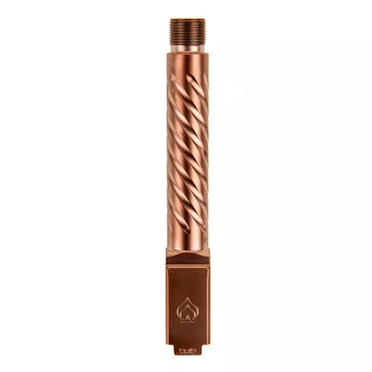 BARREL FOR GLOCK 19 GEN 3-5 1/2X28" THREADED PVD COPPER SPIRAL PREMIUM SERIES