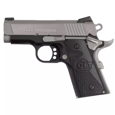 COLT DEFENDER 45ACP 3 7RD G10 SV/BK