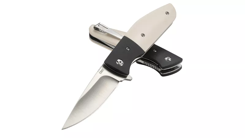 CRKT CURFEW WHITE 3.10″ PLAIN EDGE