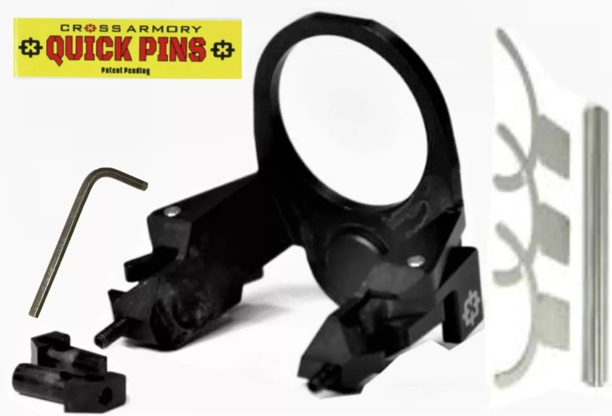 Cross Armory QUICK PINS AR15 M4 Milspec only Featureless Flip Top system