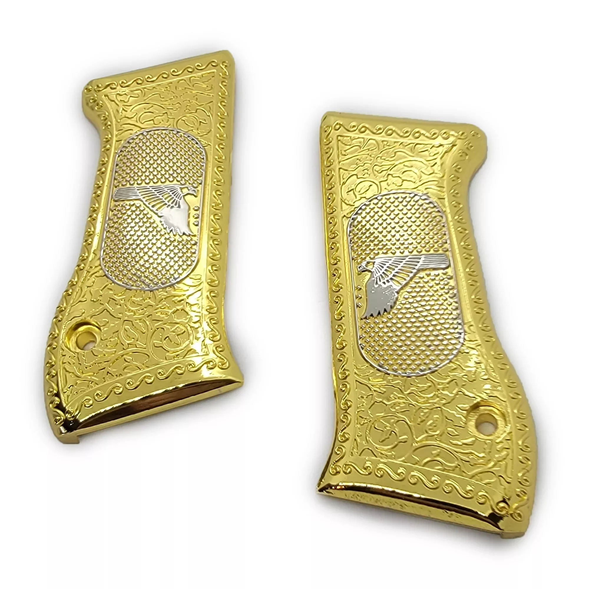 Custom Jericho 941 FS 9mm / Magnum Baby Eagle Metal Grips