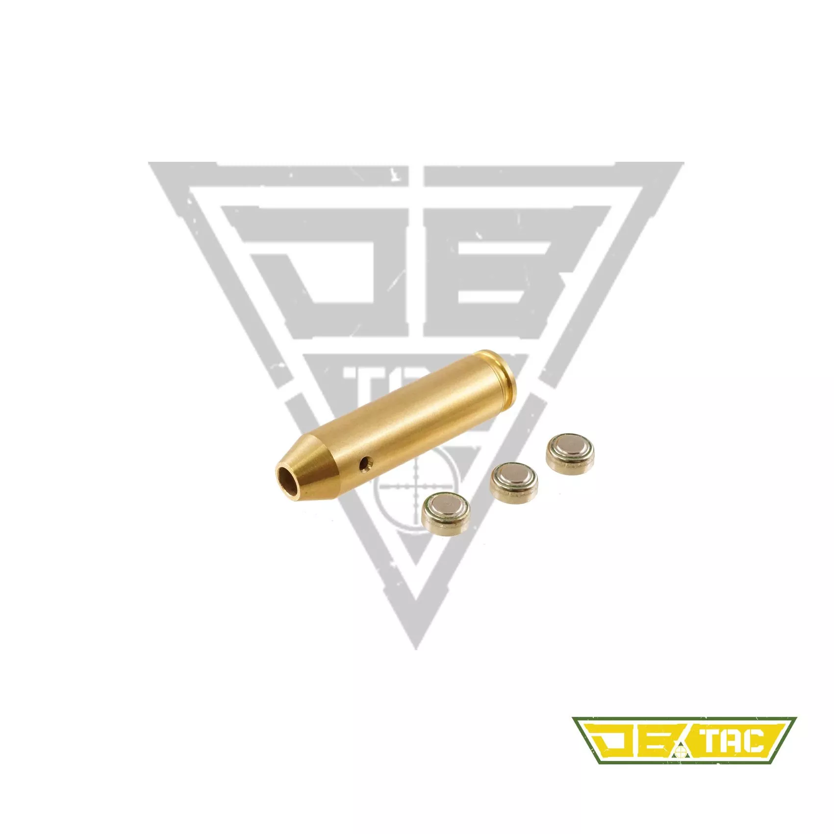 DB TAC 8mm Cartridge Red Laser Bore Sighter — Solid Brass Body, Precision Module, Batteries Included - DB TAC
