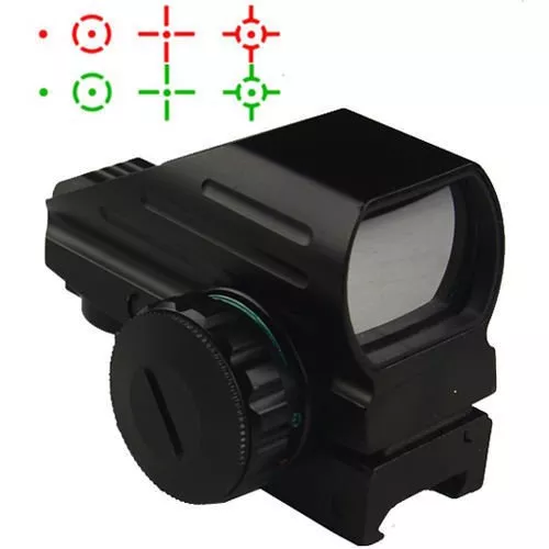 DB TAC Holographic CQB Red Dot Sight Red and Green llumination With 4 Reticle Picatinny/Weaver Rail - DB TAC