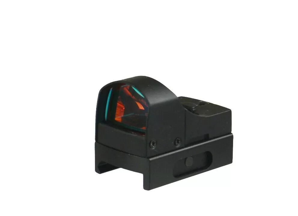 DB TAC Mini Holographic Reflex 3 MOA Red Only Illuminated Dot Sight for Ruger Mark II, III IV, Lite, 22/45 GLOCK, etc. Picatinny/Weaver Rail - DB TAC