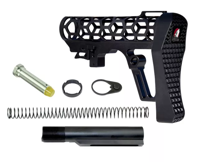 DB TAC Skeletonized Mil-Spec Stock Assembly - Black Color - DB TAC
