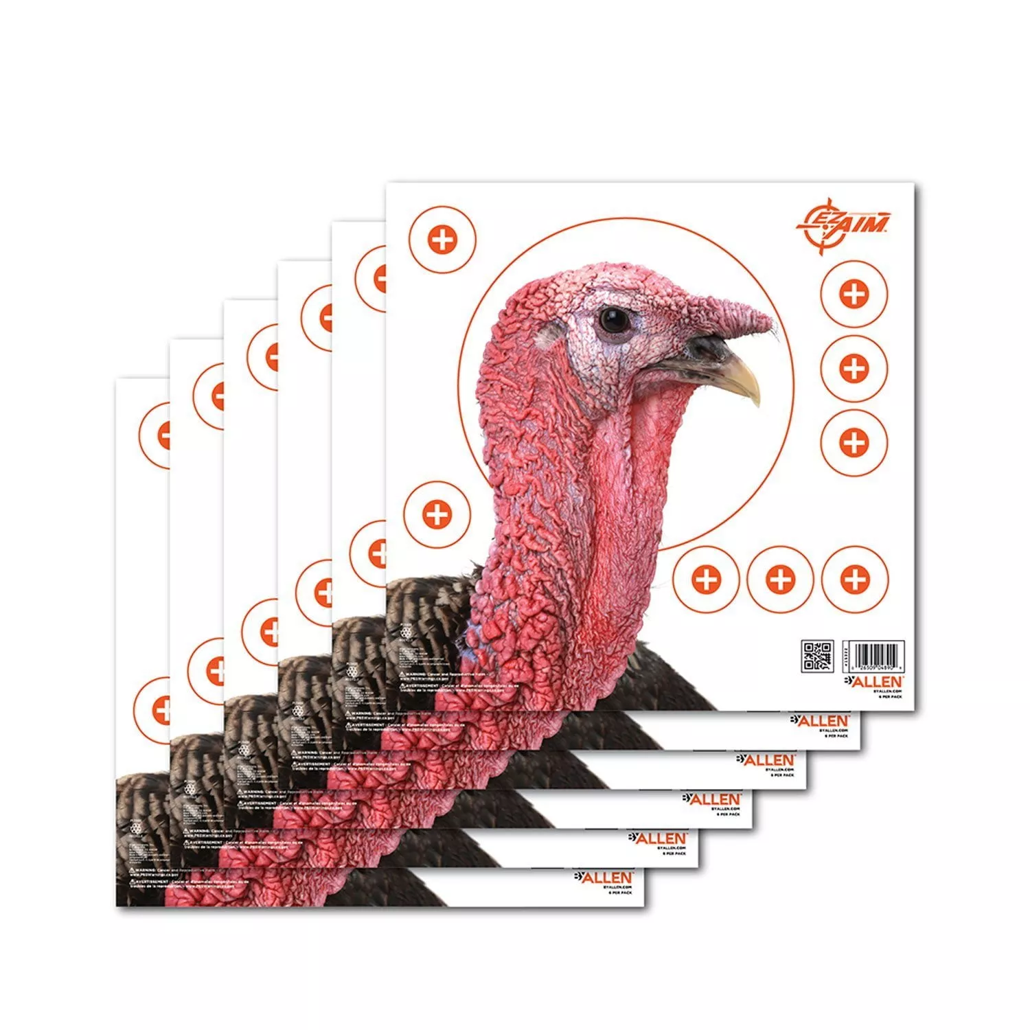 EZ AIM Paper Four Color Patterning 12X12 Turkey 6 Pack