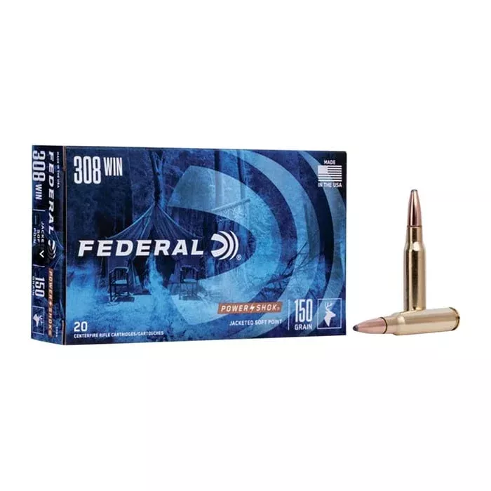FEDERAL – 308 Winchester 180gr Jacketed Soft Point 20/Box
