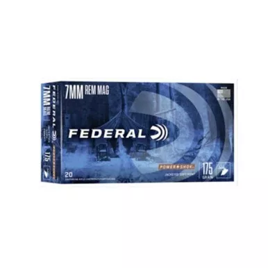 FEDERAL POWER SHOK 7MM REM 175GR SOFTPOINT 20RDS