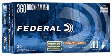 FEDERAL POWERSHOK 360BUCKHAMMER 200GR SOFTPOINT 20RD