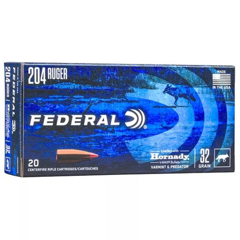 Federal Varmint & Predator .204 Ruger Ammunition 20 Rounds 3