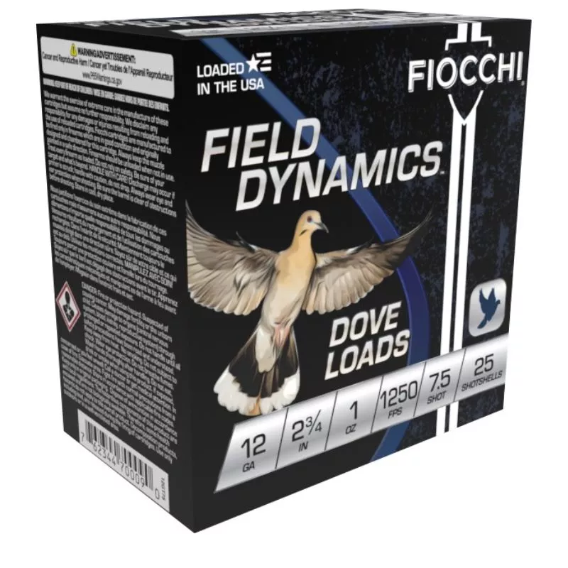 FIOCCHI DOVE & QUAIL – 20-2.75″ 7/8oz 8