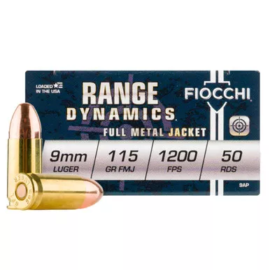 FIOCCHI SHOOTING DYNAMICS 9MM 115GR FMJ 1000RDS BULK