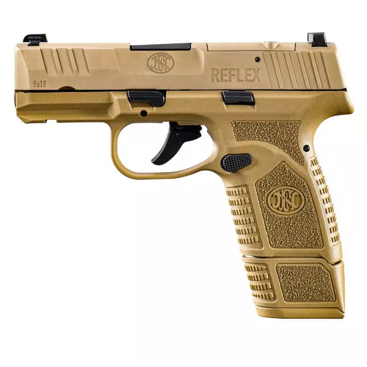 FN Reflex MRD 9mm 3.3″ Pistol – FDE