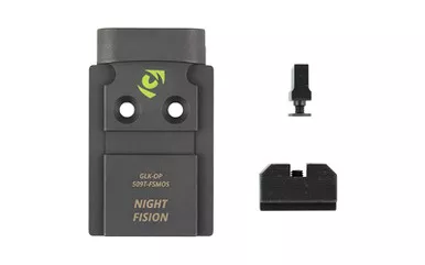 Glock Optic Plate + Backup Sight Com – Fits Full Size Glock MOS