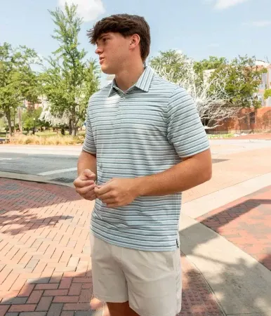 GRANT STRIPE POLO