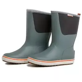 Grundens Men's 12'' Deck Boot Monument Grey 60014-030