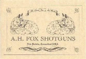 A.H. Fox CSMC Trade Label