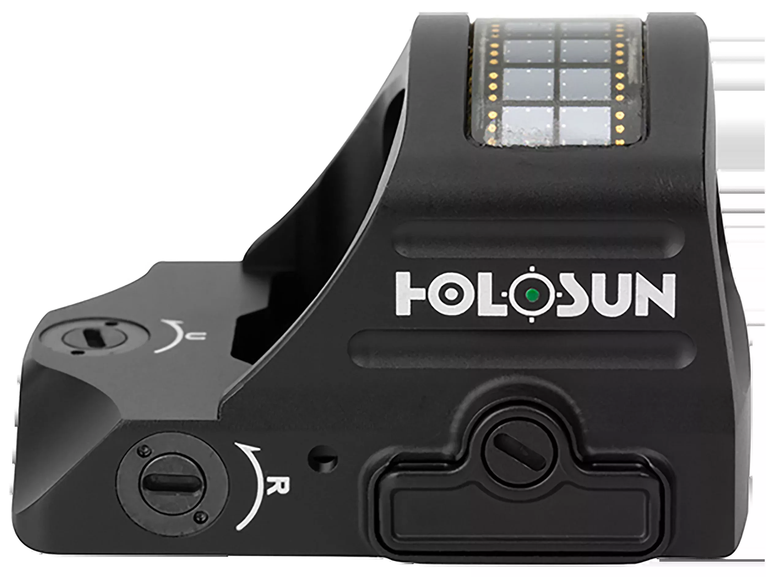 Holosun HE407C-GR X2 2 MOA Green Dot Solar Failsafe Black Full-Size Pistol Reflex Sight