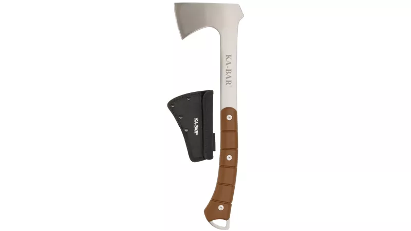 KBAR HATCHET HAWK W/ POLY SHTH BROWN