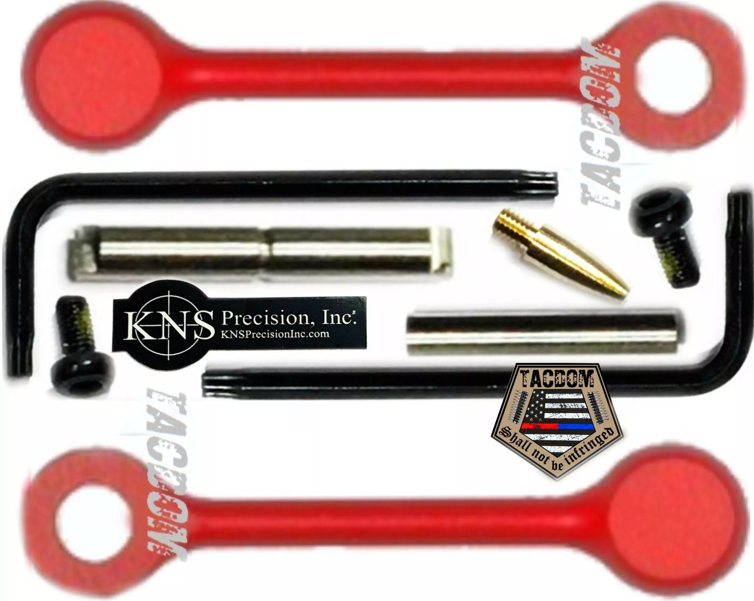 KNS GEN 2 MOD 2 RED .154 Anti Rotation Trigger Hammer Pins