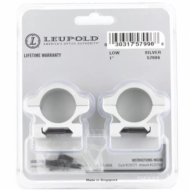 Leupold Rflmn 1″ Detach Lower Silver