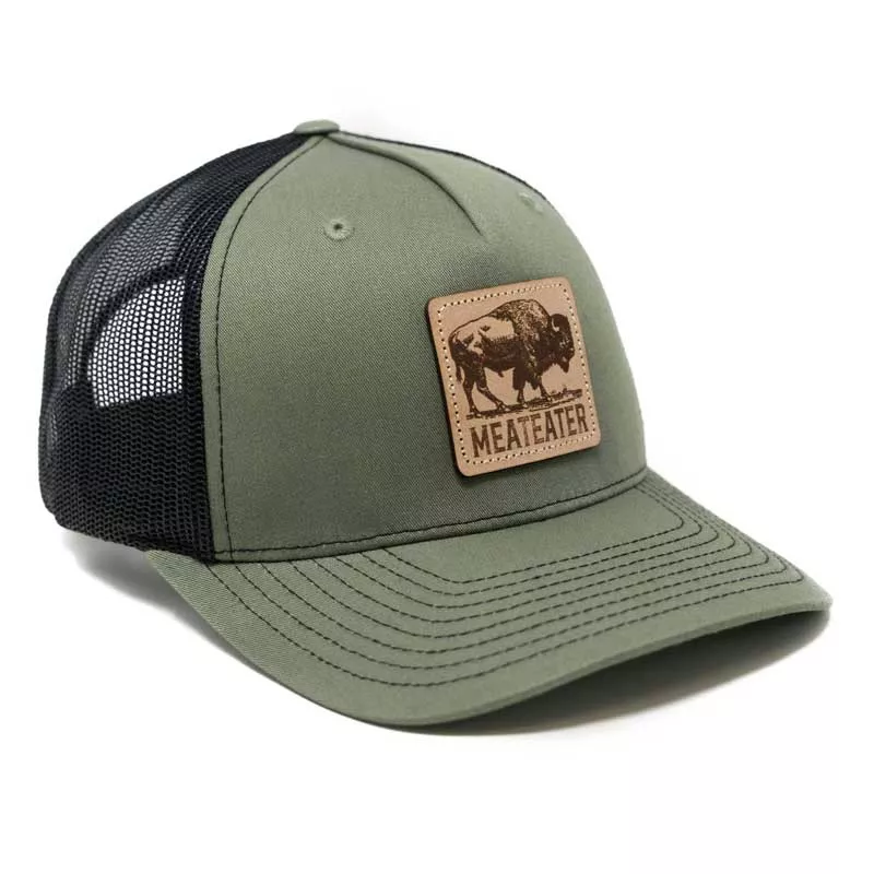 MEATEATER BISON BADGE HAT LODEN/BLACK