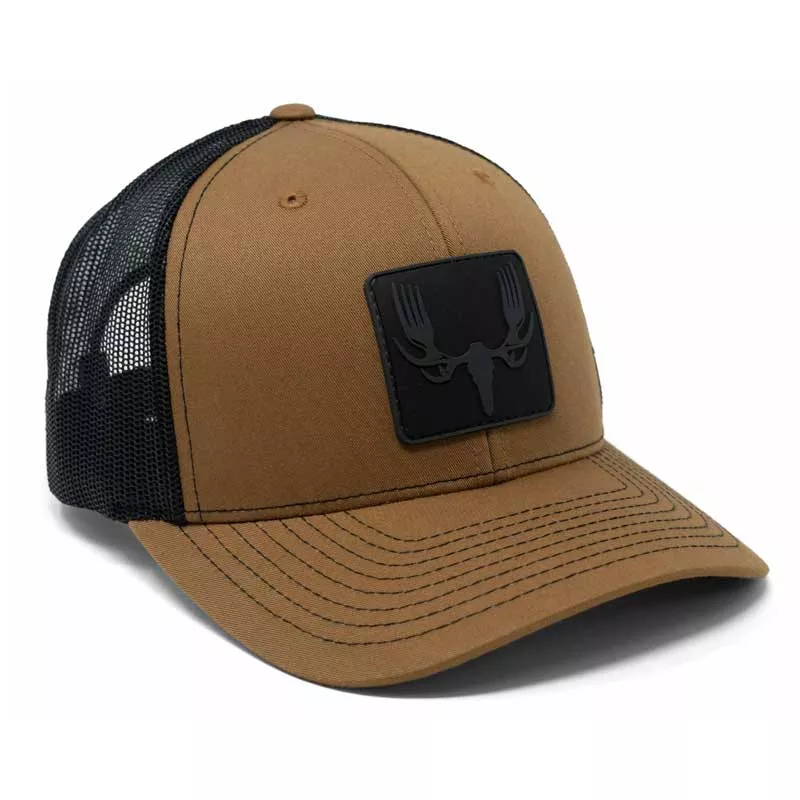 MEATEATER TECH PATCH TRUCKER HAT – CARMEL/BLACK
