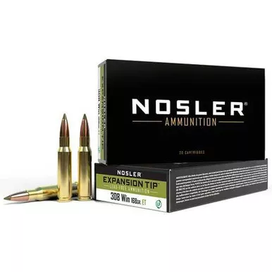 NOSLER E-TIP HUNTING 308WIN 168GR POLYTIP 20RD