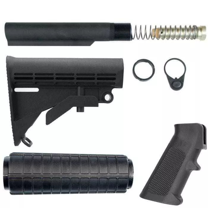 OG Equipment AR-15 Collapsible Stock With Pistol Grip and Fo