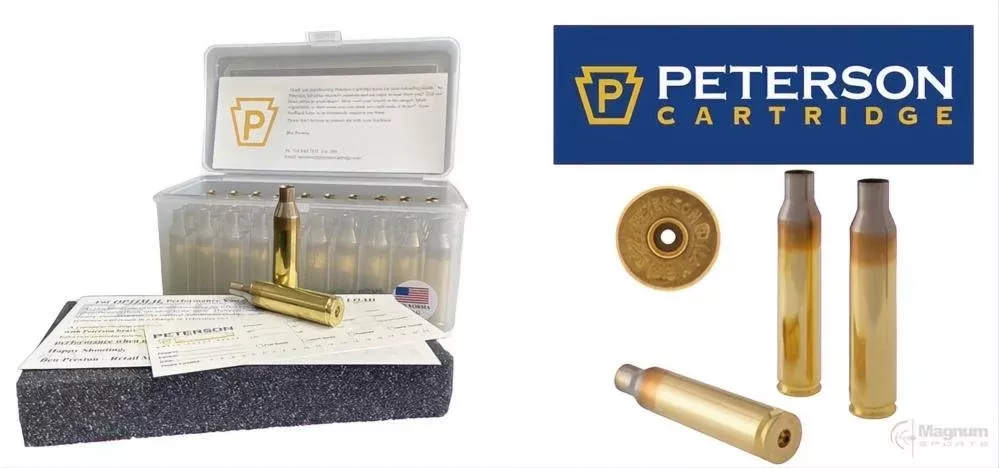 Peterson Match-Grade Brass Rifle Casings