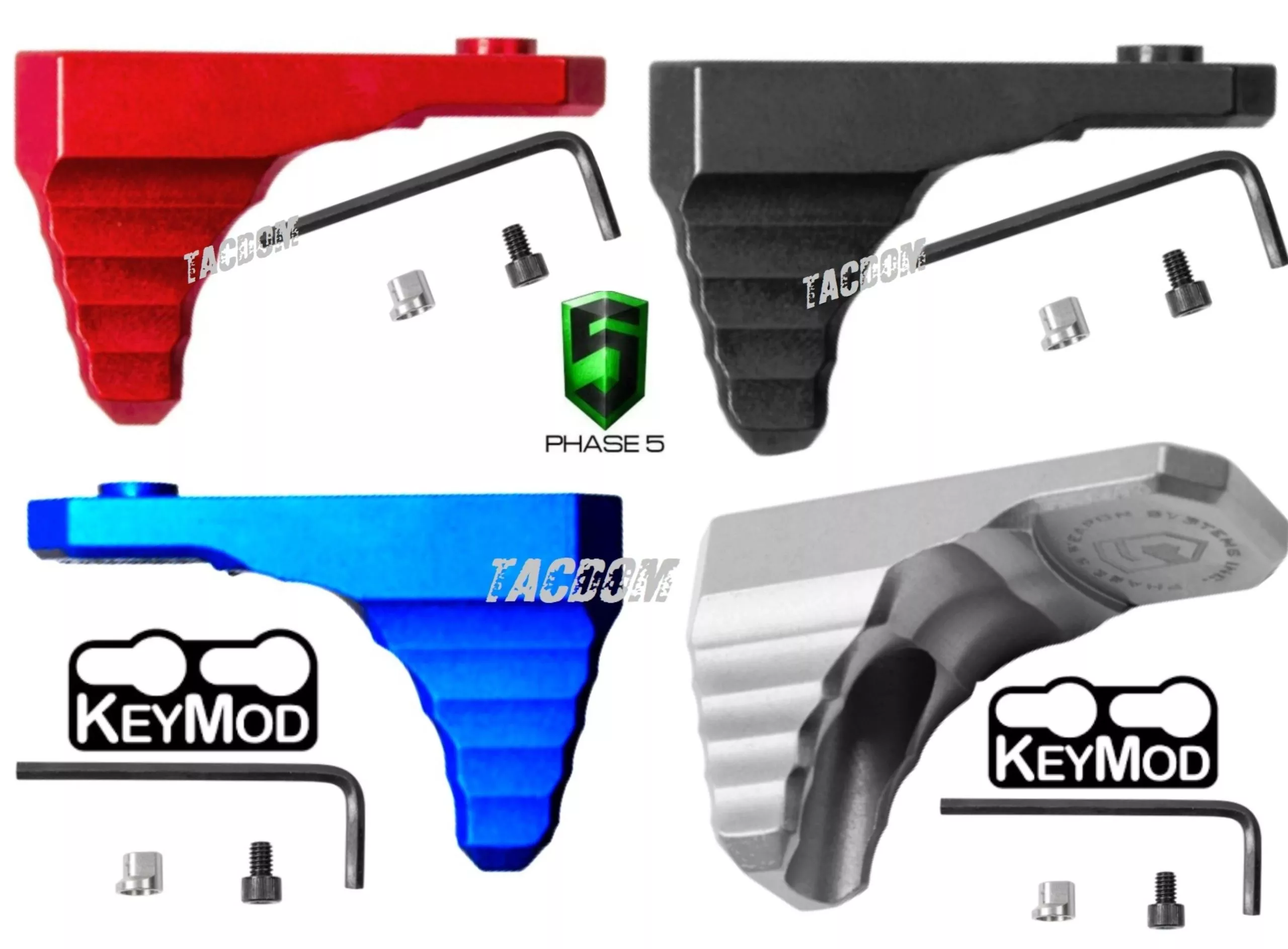 PHASE 5 MICRO KEYMOD KMOD Hand Stop in Black Red Blue and Silver Grey