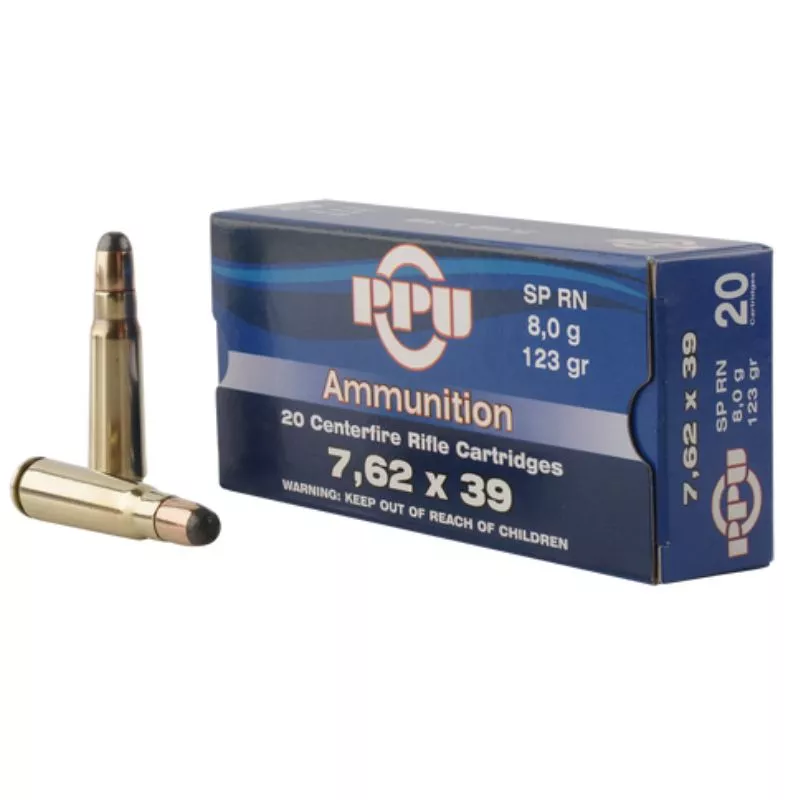 PPU 7.62×39 123gr SP