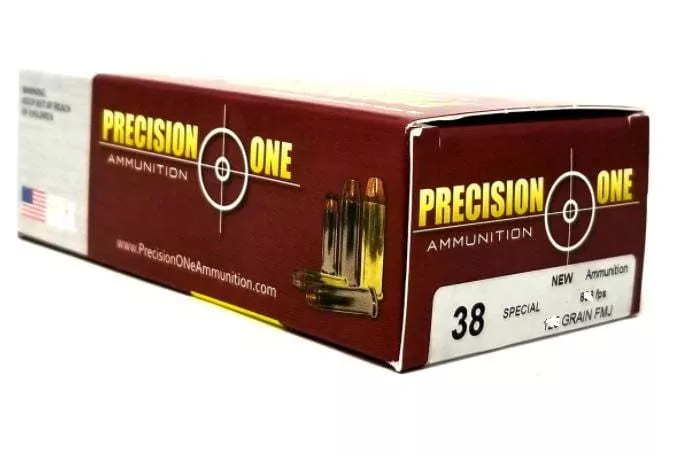 Precision One Ammo 38 SPL 50RD Box 148Gr Brass