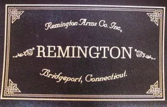 Remington Arms Co. Leatherette Label