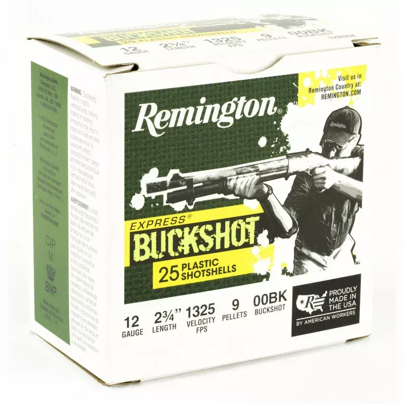 Remington Express 12 Gauge 2.75″ 00 Back 25/250