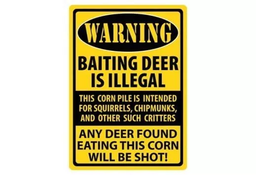 River's Edge Embossed Tin Sign 12 x 17 inch "Warning Baiting