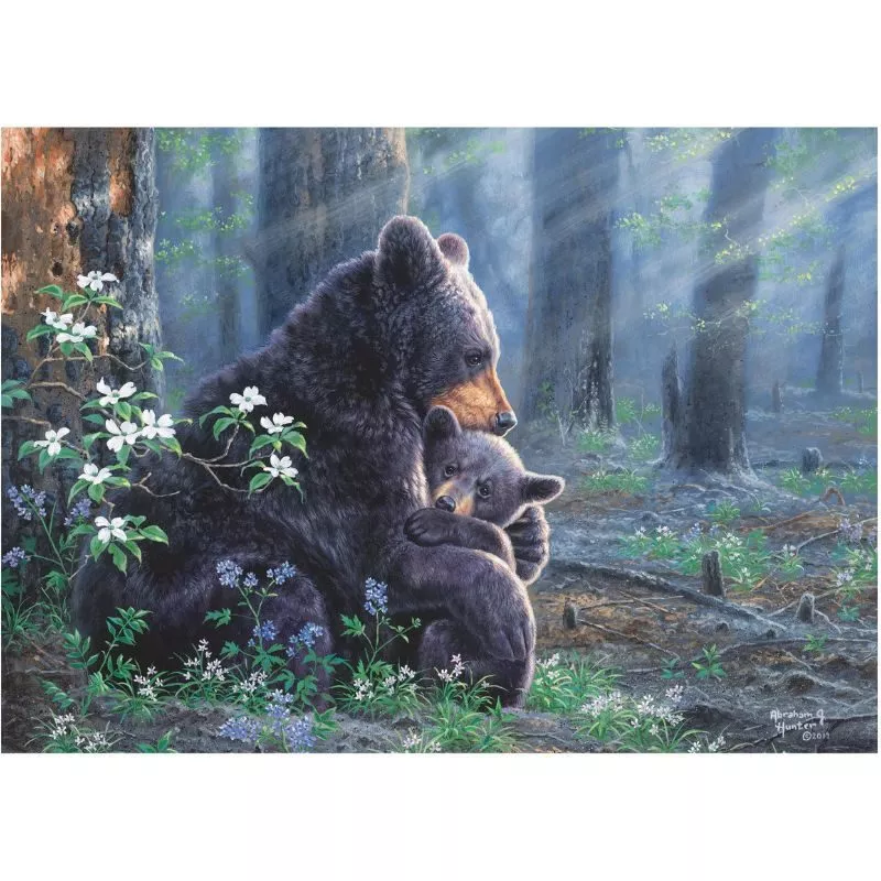 RIVERS EDGE-PUZZLE BEAR SCENE 1000