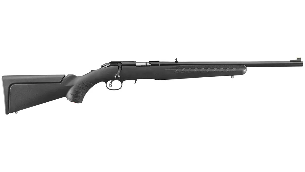 RUGER AMERICAN 22LR RIMFIRE 18″ BRL Satin BLUE THREADED COMPACT