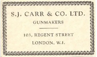 S. J. Car & Co. Label