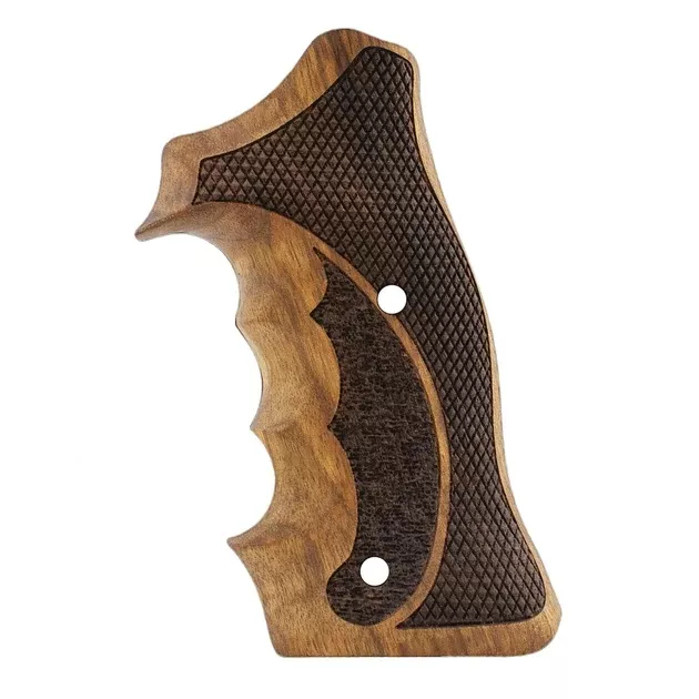 S&W 357 Sguarebutt Target Wood Grips