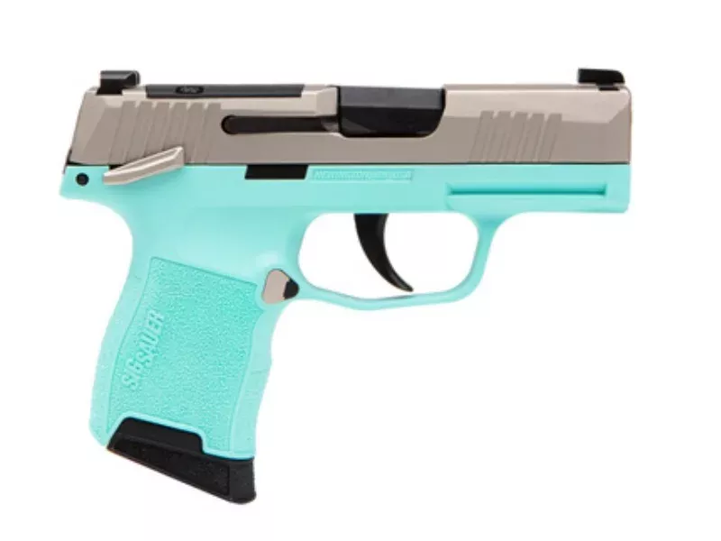 SIG SAUER P365 380ACP NKL/TURQUOISE 10+1