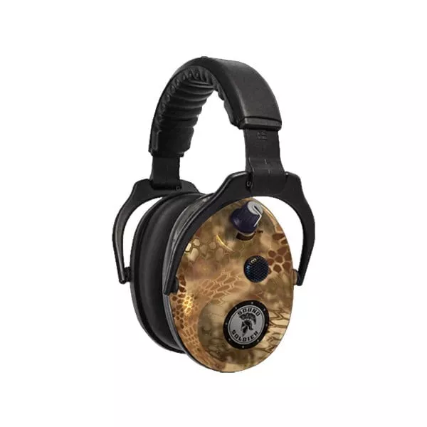 Sound Soldier Dual Earmuffs 27dB Kryptek Highlander Enhanced
